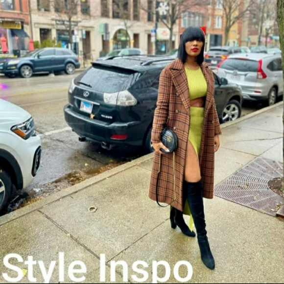 Hi-Split 2 Piece Skirt Set | XL | Kelly Green - Picture 5 of 7